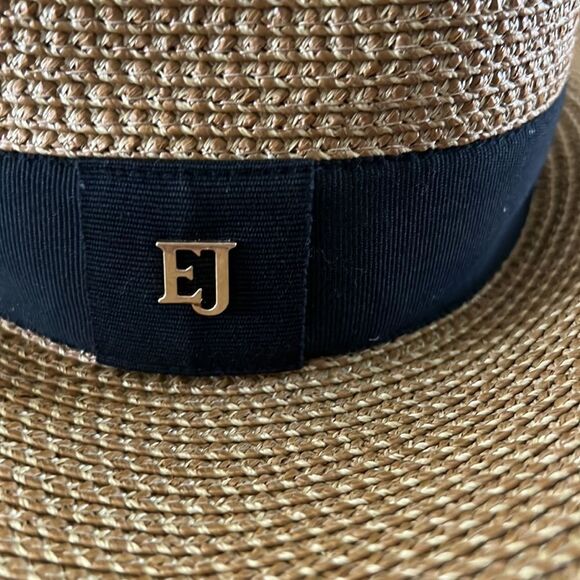 Eric Javits Daphne Fedora Hat Natural Black - Picture 11 of 11